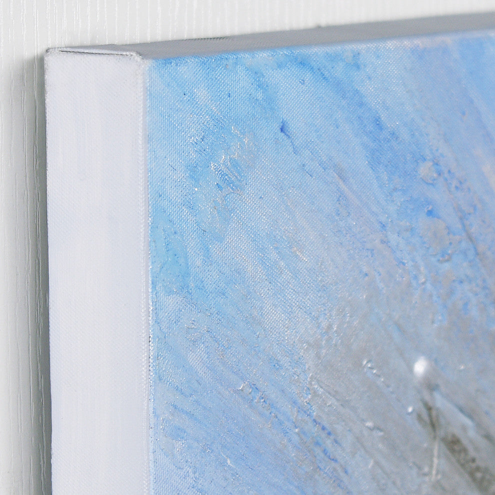Supernova Abstract CanvasTextured Metallic Hand Painted Wall Art