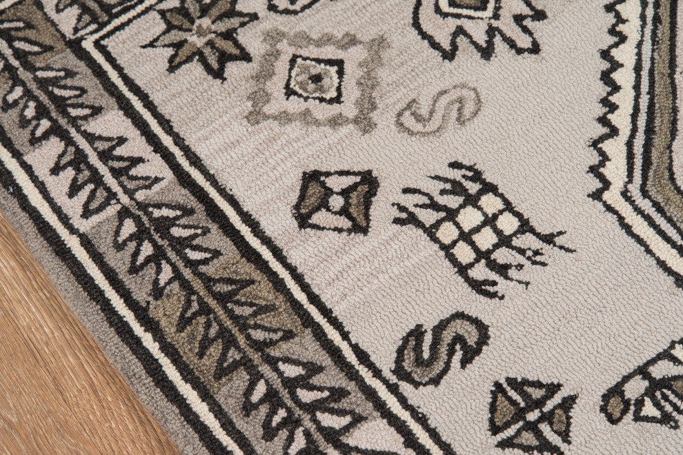 Tahoe TA-03 Hand Tufted Gray Area Rug 2'x3'