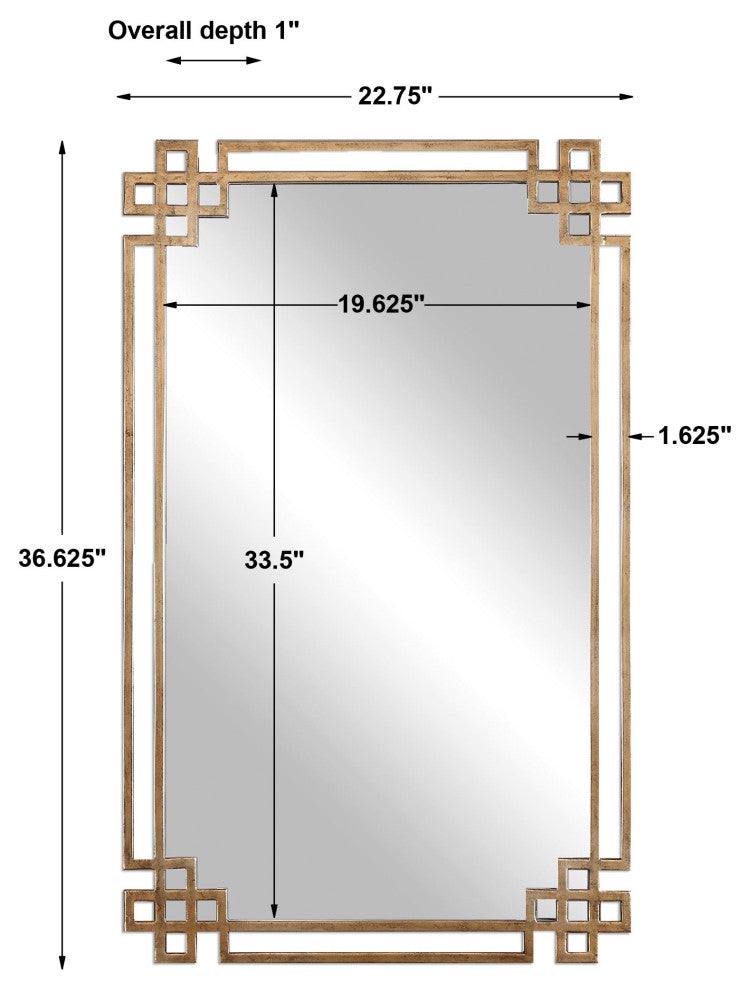 Uttermost Devoll Antique Gold Mirror
