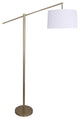 69" Plated Gold Task Floor Lamp