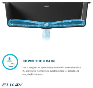 Quartz Classic 25" Single Bowl Drop-in Sink Kit With Filtered Faucet, Mocha