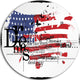 Vintage Fashion Usa Flag, Map Round Metal Wall Art, 23"