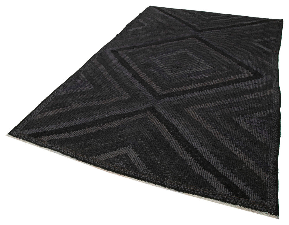 Rug N Carpet - Handwoven Anatolian 6' 5'' x 10' 5'' Rustic Wool Kilim Rug