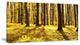 Bright Green Forest at Sunset, Modern Forest Canvas Art, 32"x16"