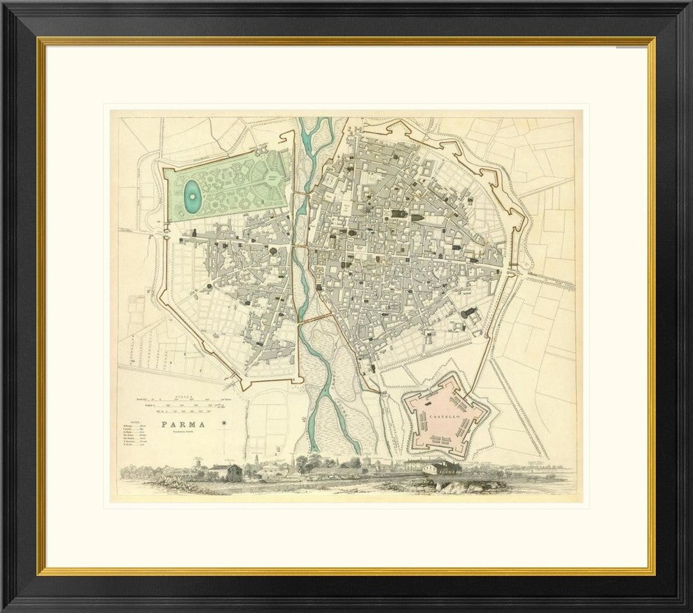 "Parma, Italy, 1840"  by Society for the Diffusion of Useful Knowledge, 32x29"