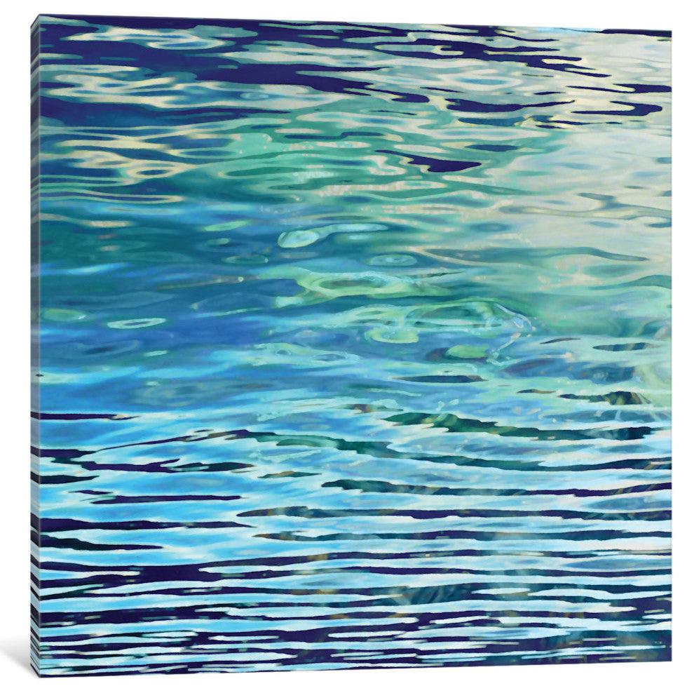 "Aqua Reflections" by Michael Barrett, Canvas Print, 12x12"