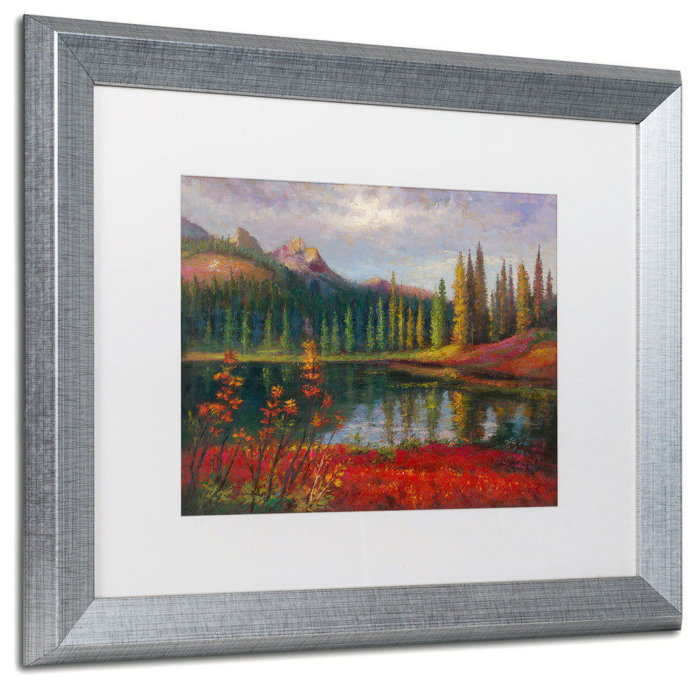 Daniel Moises 'Almost Winter' Matted Framed Art