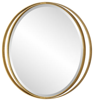 Uttermost Rhodes Gold Round Mirror