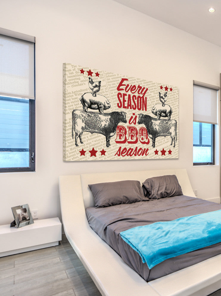 "BBQ Season" Painting Print on Canvas