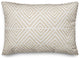 Cream Diamond Pattern 14x20 Spun Poly Pillow