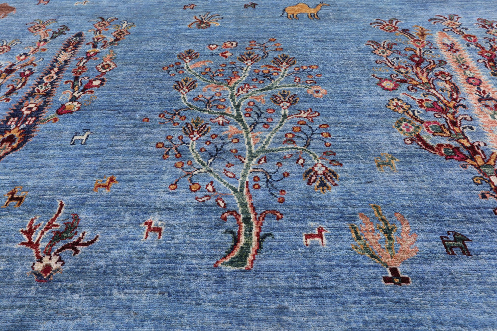 Handmade Persian Gabbeh Tribal Rug 8' 1" X 11' 2" Q7431