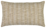 Intertwine Sand Indoor/Outdoor Performance Pillow, 12" x 20"