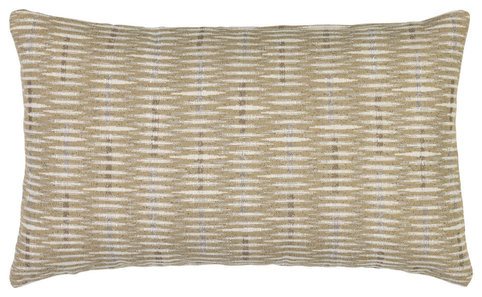 Intertwine Sand Indoor/Outdoor Performance Pillow, 12" x 20"