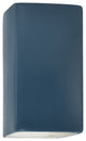 Ambiance Collection, ADA Outdoor Small Ceramic Wall Sconce Finish, LED, Midnight Sky