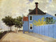 Claude Oscar Monet The Blue House at Zaandam - 21" x 28" Premium Canvas Print