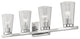 Cityview 4 Light Polished Chrome Large Vanity Sconce