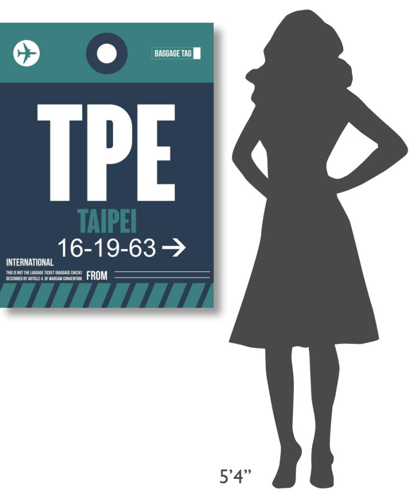 "TPE Taipei Luggage Tag 1" Fine Art Print