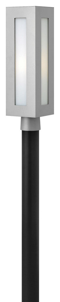 Hinkley Dorian Outdoor Medium Post Or Pier Mount Lantern, Titanium