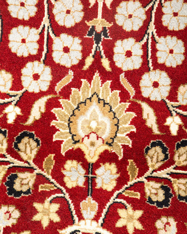 Hugli, One-of-a-Kind Hand-Knotted Area Rug Red, 3'1"x5'3"