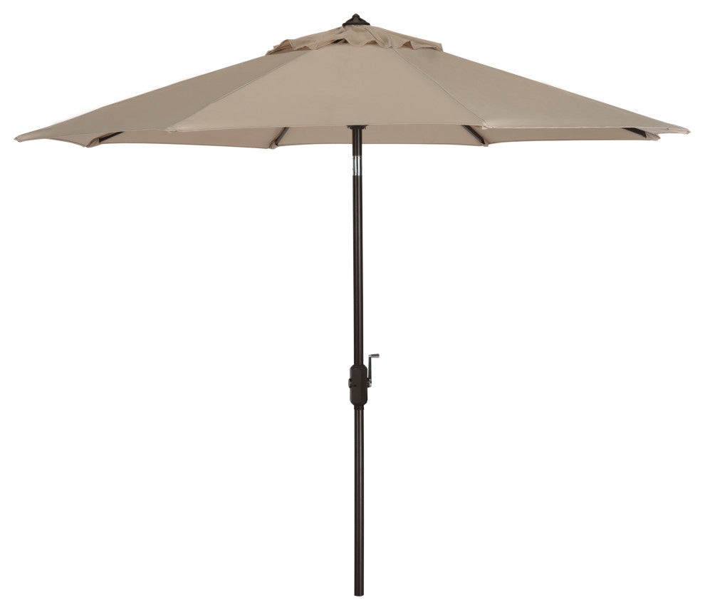 Safavieh Ortega 9' Auto Tilt Crank Umbrella