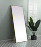 Metal Frame Rectangle Full Length Mirror 30X72 Inch, Brass