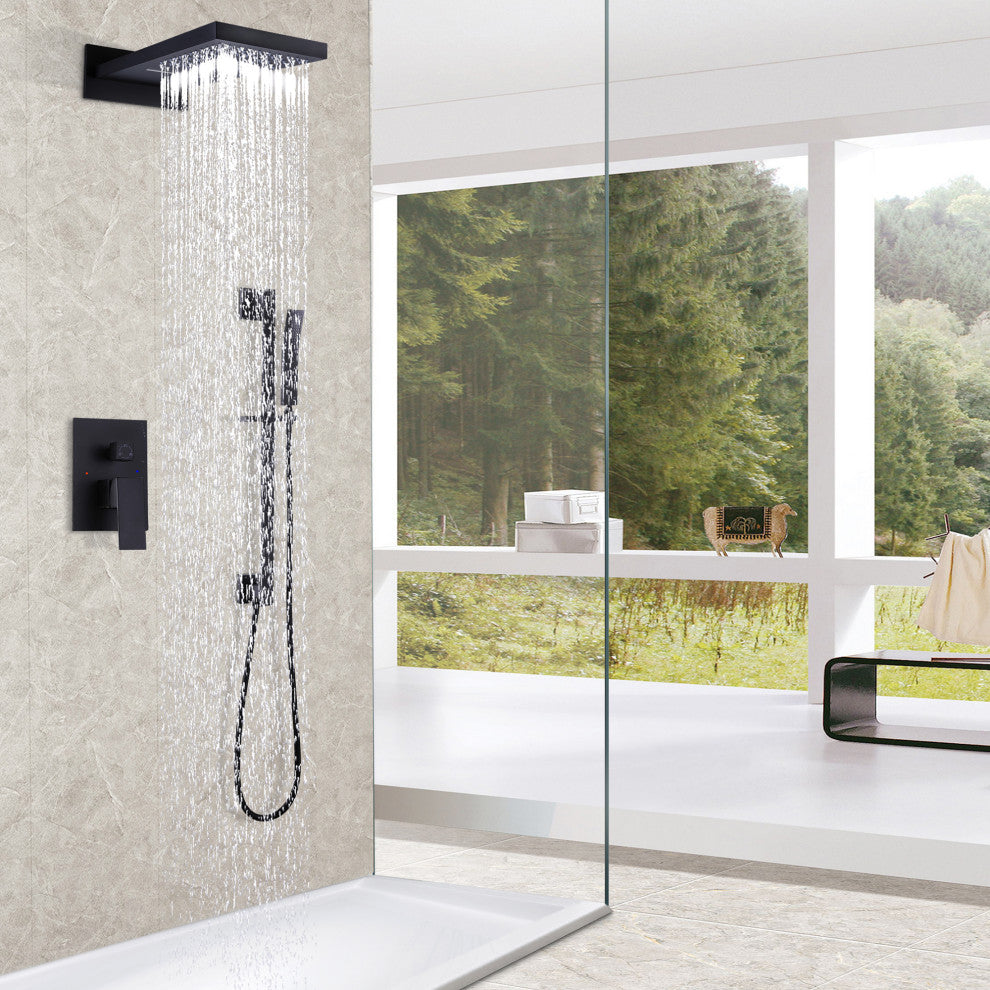 Shower System with Slide Bar & Handheld Shower, With Slide Bar