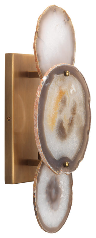 Trinity Wall Sconce, Pale Lavender Agate
