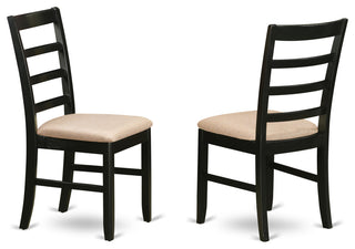 3 Pc Set With A Dining Table And 2 Dinette Chairs In Black And Cherry