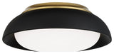 Minka Lavery LED Flush Mount, Sand Coal/Honey Gold