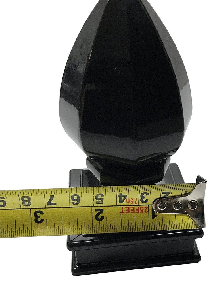 2"x2" Aluminium Pineapple Top Post Cap Metal Posts, Pressure Fit, Black (DHPCP2)
