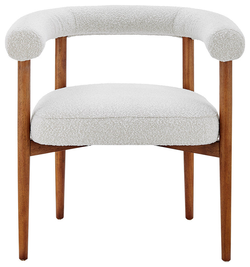 Keanu Fabric Dining Side Chair, Boucle Beige