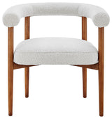 Keanu Fabric Dining Side Chair, Boucle Beige