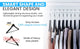 Abs plastic Clothes/Suit Hangers, Perfect for Dresses Blouses&Pants, Shirts, White, 50-Pack