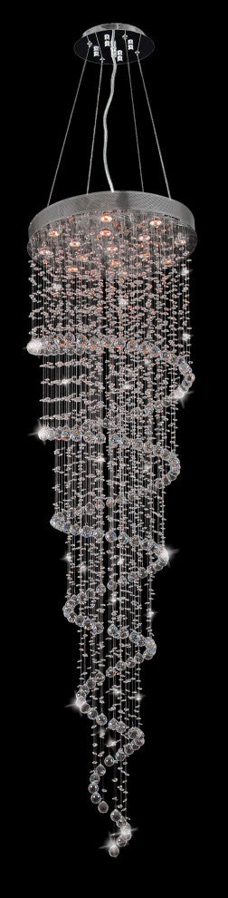 Artistry Lighting Galaxy Spiral Crystal Chandelier, 28x96