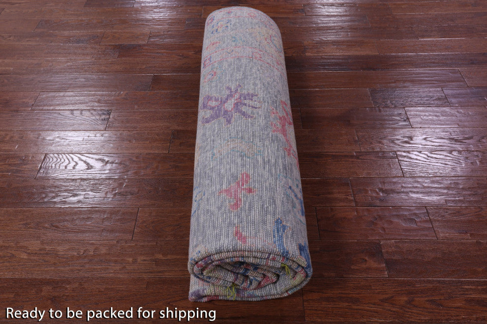 Turkish Oushak Hand Knotted Wool Rug 8' 3" X 10' 2" - Q14837