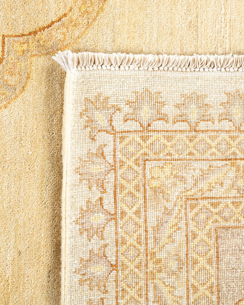 Twante One-of-a-Kind Hand-Knotted Area Rug Ivory, 9'3"x12'6"