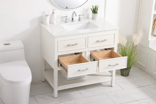 Home Living 36" Single Bathroom Vanity, White
