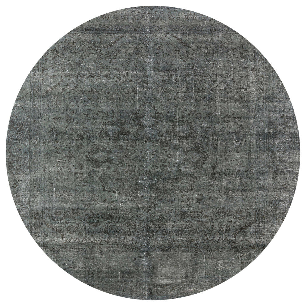 Ahgly Company Indoor Round Mid-Century Modern Area Rugs, 3' Round