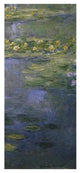 "Water Lilies (Nympheas) IV (right)" Print by Claude Monet, 21"x46"