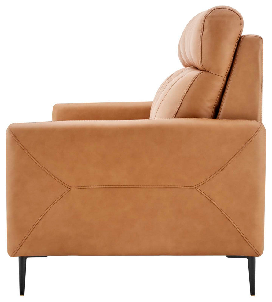 Huxley Leather Sofa Tan