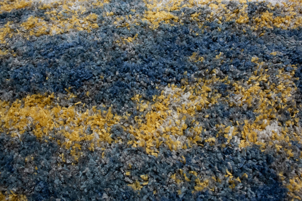 Noori Rug Shag Madison Blue/Gold Rug