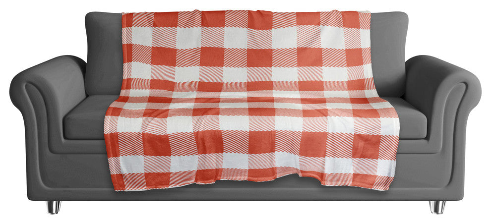 Red Buffalo Check Plaid Fleece Blanket