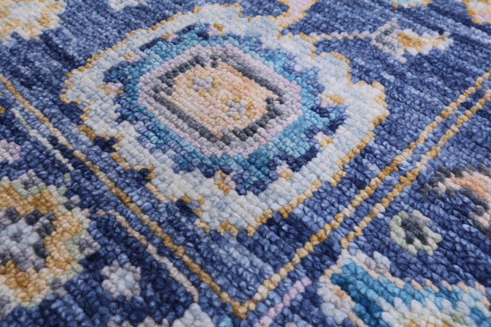 Runner Turkish Oushak Handmade Wool Rug 4' 0" X 10' 2" - Q13467