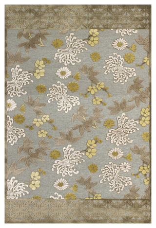 Weave & Wander Grayton Rug, Pewter/Dark Green, 2'6"x8' Runner