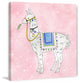 "Alpaca Rides" Painting Print on Wrapped Canvas, 32"x32"