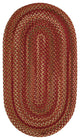 Manchester Braided Oval Rug, Redwood, 4''x6''