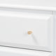 Elise Classic and Transitional White Finished Wood Twin Size 3-Piece Bedroom Set