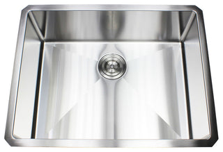 26" 16 Gauge Undermount Single Bowl Stainless Steel Sink Package