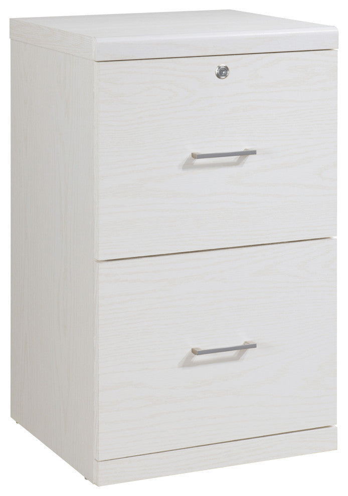 Alpine 2-Drawer Vertical File With Lockdowel Fastening System, White Finish