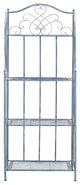 Safavieh Amaris Wrought Iron 4-Tier Outdoor Baker's Rack, Antique Blue